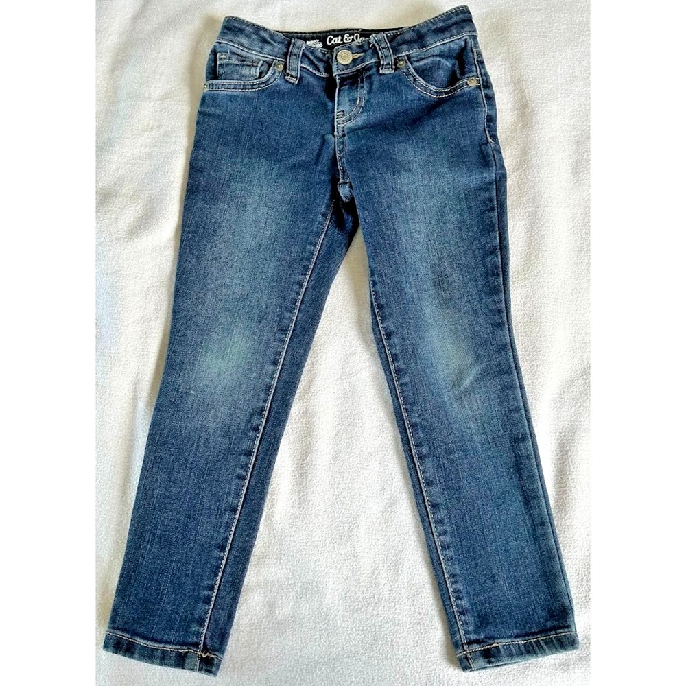 cat & jack ultimate stretch skinny jeans size 5 Blue #2574